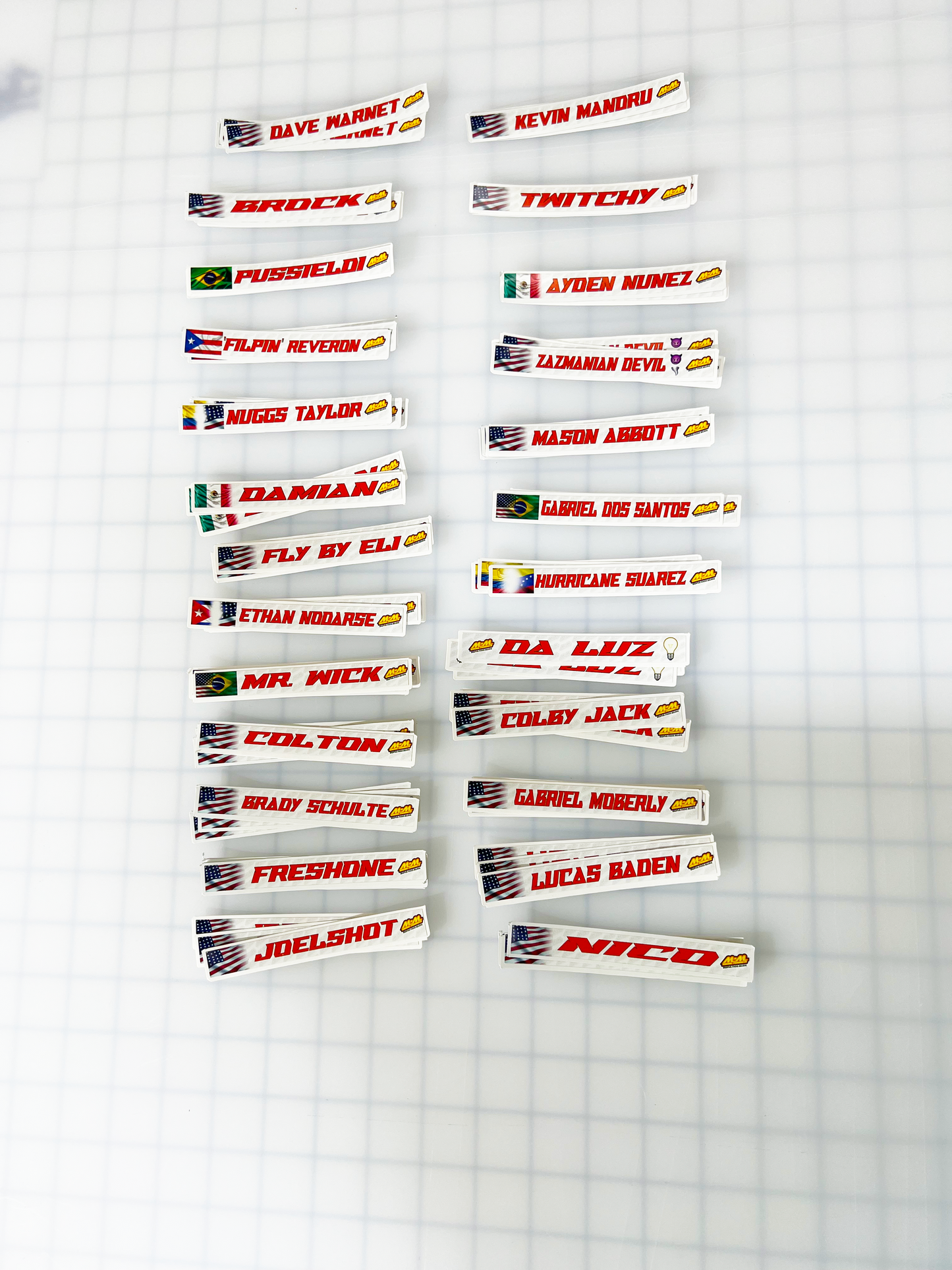Custom Name Tag Stickers